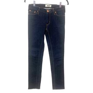 ACNE Kex Soft‎ Raw Dark Wash Skinny Low Rise jeans 27 x 28